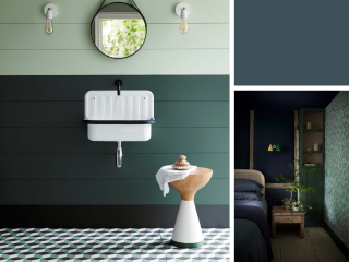 Little Greene Absolute Matt Emulsion - Drei Farmgrün 306