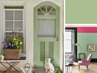 Little Greene Intelligent Exterior Eggshell - Erbsengrün 91