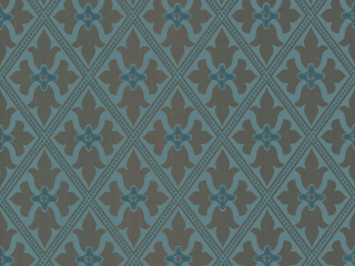 Blau-braune gemusterte Tapete Bayham Abbey - Celestial von Little Greene