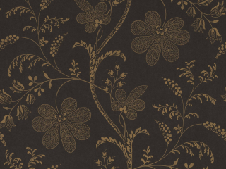 Schwarze Tapete mit Gold - Bedford Square - Ebony Gold Little Greene