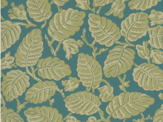 Beech Nut - Florence Tapete Little Greene mit Blätter in Grün