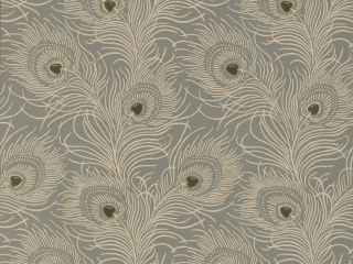 In Taupe-Tapete Carlton House Terrace - Slate von Little Greene