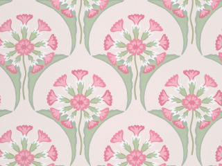 Hencroft - Pink Primula Blumenampel von Little Greene