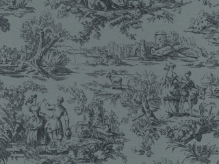 Little Greene Toile der Liebenden - Hicks' Blau