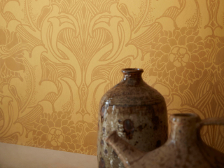 Little Greene Dahlia Scroll - Gelb