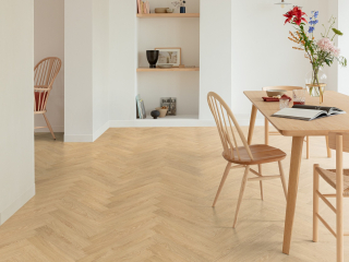 Floorify Fischgrätboden Uni F301 - klicken Vinyl