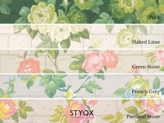 Little Greene Rosengarten - Gelöschter Kalk