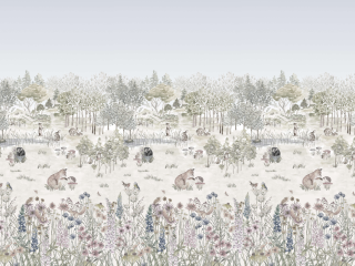 Little Greene Tapete Potters Waldsonnenwende