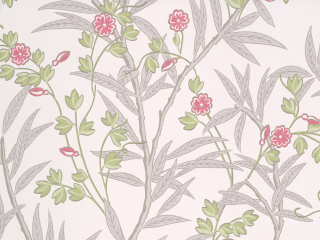 Fröhliche Tapete Bamboo Floral - Leather von Little Greene