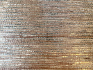 Catchii Jute Tapete Taupe Silber metallic - J003