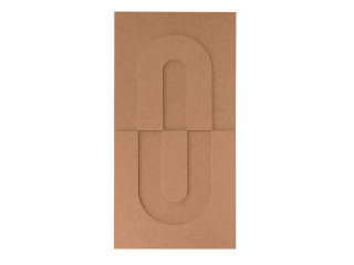 Maeven Art akustische 3D-Paneele Maya IV - Cognac (Set von 2)