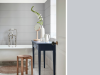Little Greene - Gauze Dark 166 im Badezimmer mit einer freistehenden Badewanne