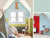 Little Greene - Brighton 203 an der Wand in einem Kinderzimmer mit einem großen Fenster