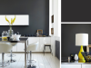 Little Greene - Lamp Black 228 an der Wand in einer weißen Küche