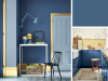 Little Greene - Woad 251 auf den Küchenschränken und Wänden