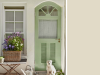 Little Greene - Green Stone Light 269 an der Außenwand