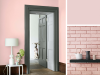 Little Greene - Confetti 274 an der Wand in Kombination mit Holz und Architrave in Grau
