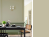 Little Greene - Book Room Green 322 an der klassische Wand mit Zierleisten