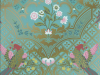 Brodsworth - Empress Tapete von Little Greene in bunten Farben mit rosa und goldenen Akzenten