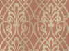 klassische Tapete in einer moderne roten/orangenen Farbe Brook Street - Etruscan von Little Greene