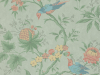 Bunte Tapete mit Vogel von Little Greene Brooke House - Seide