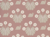 Burges Snail - Rosie ist ein Tapete von Little Greene mit einem dunkelrosa Farbe, abwechselnd mit weißen Blumen und beigen Schneckchen