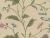 China Rose - Sage-Tapete mit großen Blumen und Blättern von Little Greene