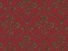Dunkelrote Little Greene Tapete Cranford - Cherry Gold