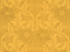 Elegante Tapete Dahlia Scroll - Giallo von Little Greene in einem tiefgelben Farbton mit Blumen
