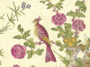 Bunte Tapete mit großen rosa Vögeln und Blumen Darwin - Jeune