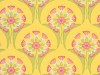 Little Greene Hencroft - Punch gelbe Tapete mit zierlichen Blumen