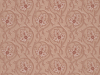 Rosa Tapete von Little Greene mit einem Muster aus eleganten Schnörkeln und großen Blättern Hoja - Hellebore
