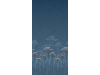 Little Greene Achillea - Nighttide Musterwiederholung 156x325 cm