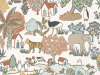 Little Greene Tapete Tierreich Erbse