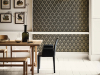 Stimmungsfoto Little Greene Tapete Borough High Street - Stamp mit einem weißen Innenbereich
