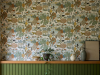 Little Greene Tapete Tierreich Erbse Detail Stimmung