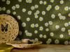 Little Greene Moon Daisies - Olivfarbe