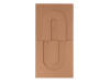 Maeven Art akustische 3D-Paneele Maya IV - Cognac (Set von 2)