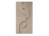 Maeven Art akustische 3D-Paneele Maya V - Beige (Set mit 2)