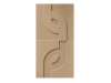 Maeven Art akustische 3D-Paneele Maya VI - Sand (Set von 2)