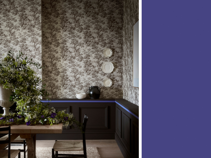 Little Greene - Mambo 112 als dezenter Akzent auf einer Zierleiste