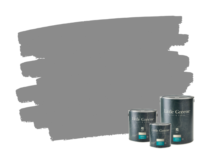 Little Greene Mid Lead Colour 114 Intelligent Satin