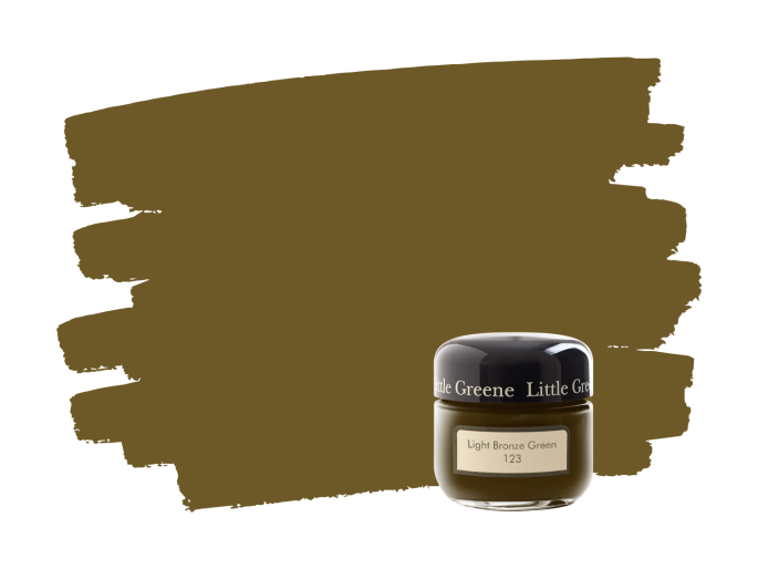 Little Greene Light Bronze Green 123 Probedose