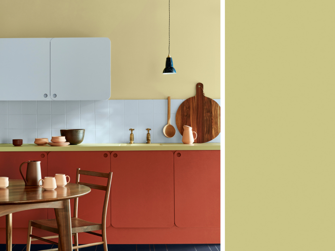 Little Greene - Apple 137 an der Wand