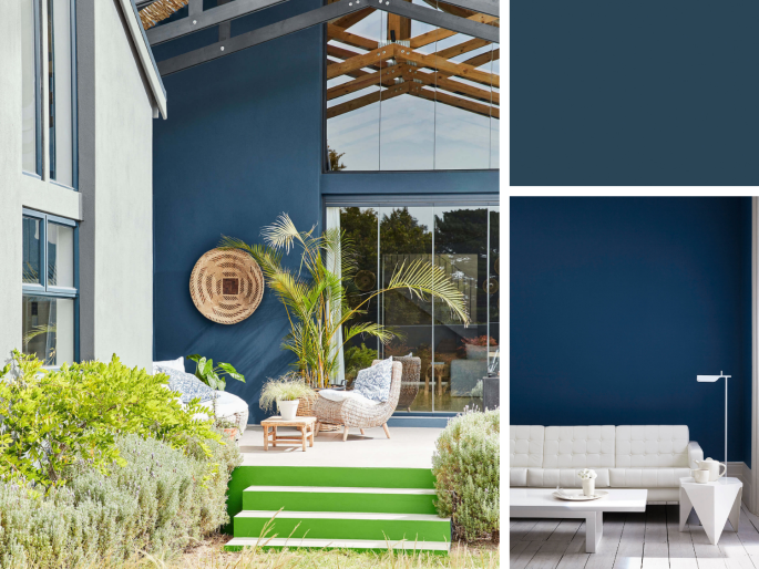 Little Greene - Royal Navy 257 op wanden geschilderd