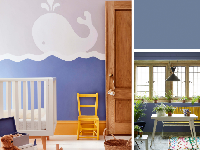 Little Greene - Pale Lupin 278 ein schönes Lavendel-Farbe als Lambrisierung