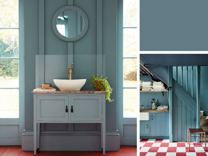 Little Greene - Etruria 326 auf Holzverkleidung