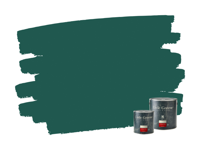 Little Greene Intelligent Gloss - Mittleres Azurgrün 96