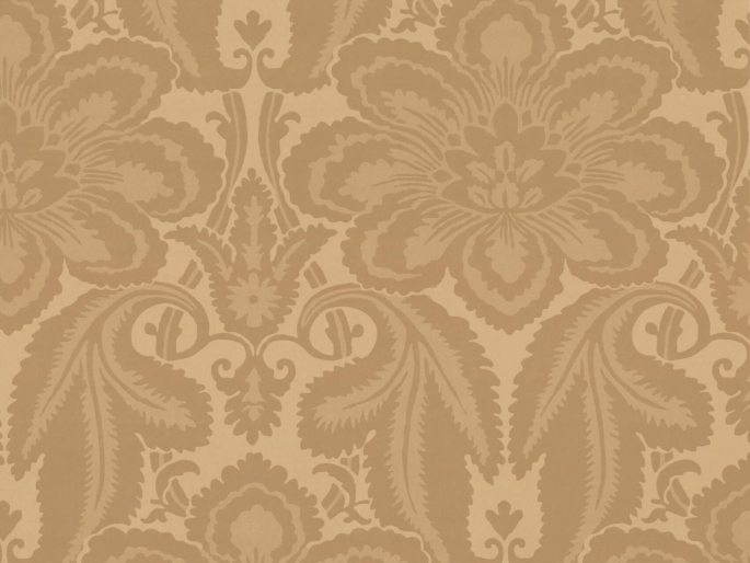 Albemarle Street - Gold Tapete Little Greene mit klassischem Muster