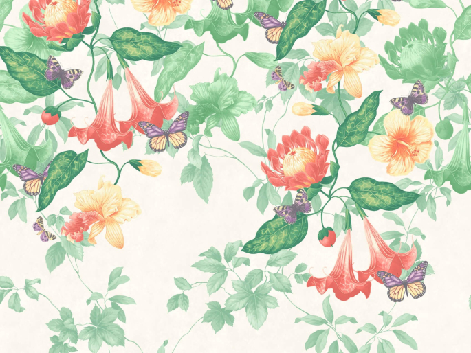 Asterid - Lantern Tapete von Little Greene